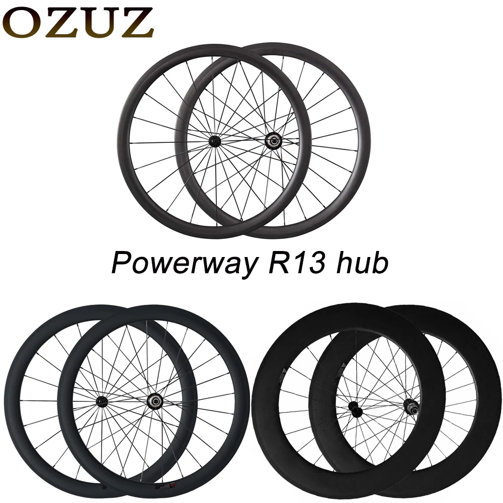 OZUZ 24 38 мм Углеродные колеса ультра легкие Powerway R13 ступицы велосипедные колесные