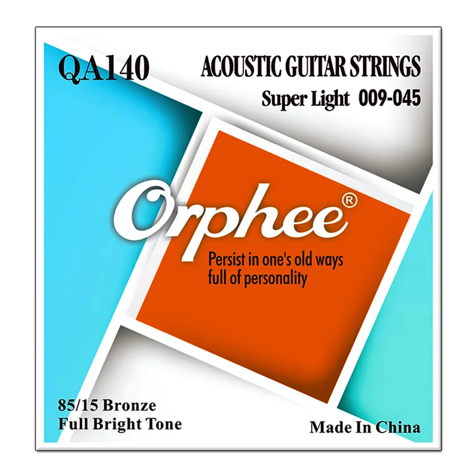 Струны Orphee для акустической гитары 6 шт./компл. Серия QA 85/15 бронзовые полностью