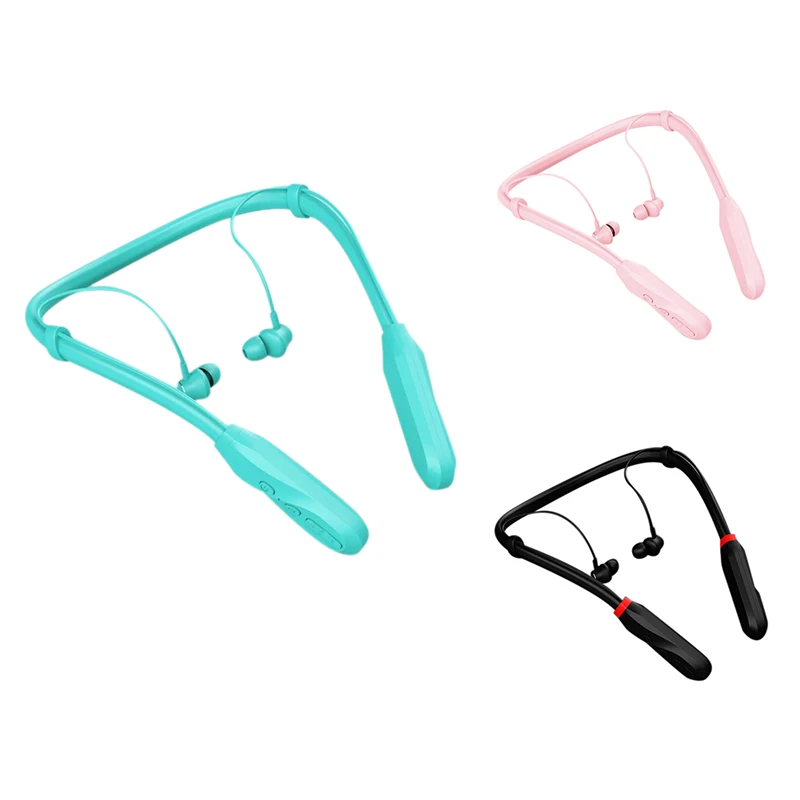 

Wireless Bluetooth Magnetic Earphone with Microphone Hanging Neck Headset Noise Reduction Headphones IPX5