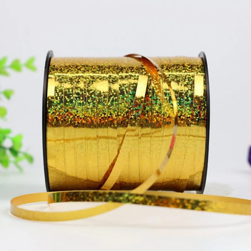 

250Yards Balloon Ribbon Party Birthday Wedding Accessorie Laser Balloon Chain Satin Ribbons Crafts DIY Baby Shower Decoration