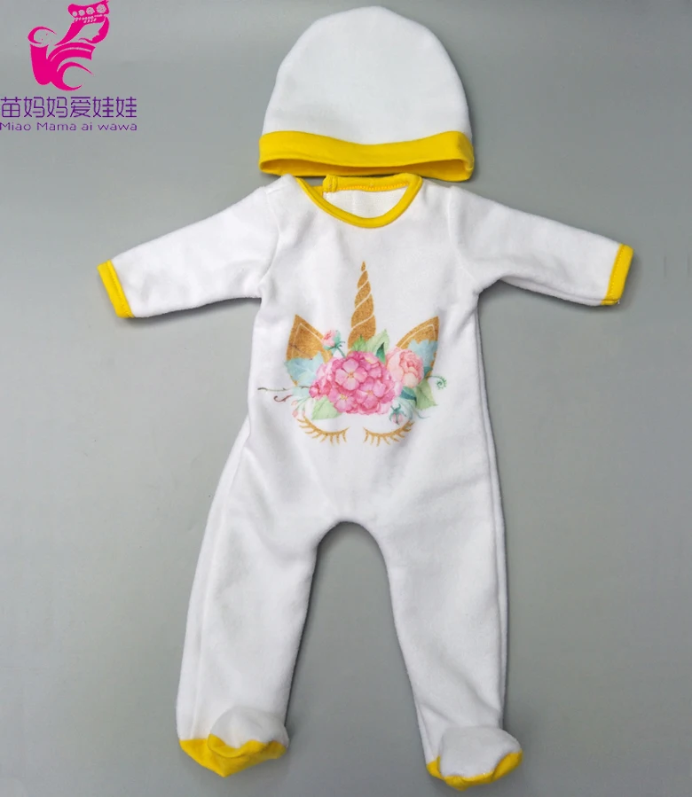Кукла одежда штаны Розовый Единорог комбинезон одежда для 40 см 43 см reborn baby Doll Одежда наборы для 1" Кукла аксессуары игрушки одежда