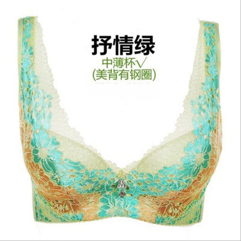 

Backstrom Womens Underwear Intimates Adjustable Large Size Underwired Bra Close Furu Gather Sexy Thin Lace Underwear