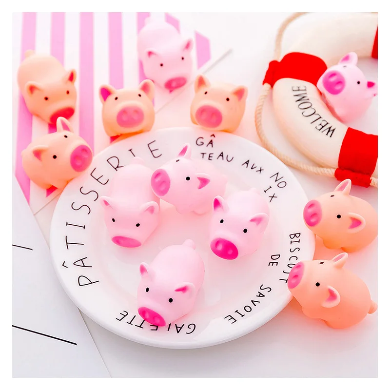 2 шт. Милая имитация розовая свинка со звуком мини мультяшная комната стол