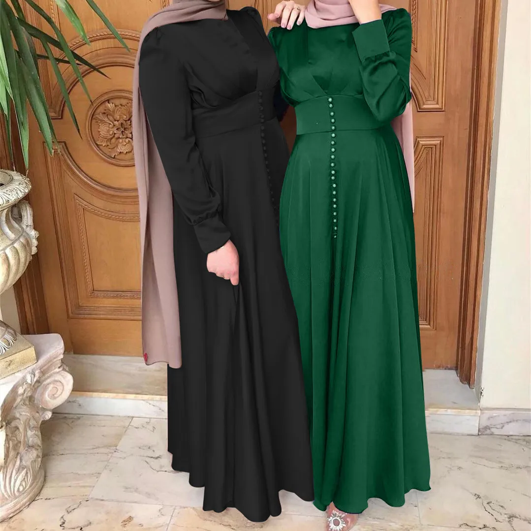 

Ramadan Eid Abaya Dubai Turkey Muslim Dress Islam Clothing Dresses Abayas For Women Vestidos Robe Longue Vetement Femme Musulman