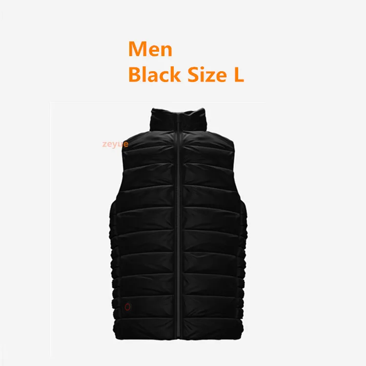 Men Black L Xiaomi Cottonsmith Графеновый умный терморегулирующий пуховый жилет с 4 передачами для мужчин и женщин, теплая одежда - Цвет: Men Black L