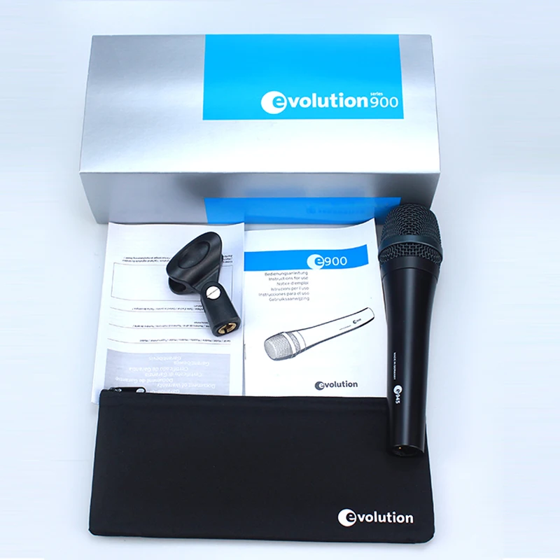 Класс в E945 динамический суперкардиоидный проводной вокальный микрофон с одного