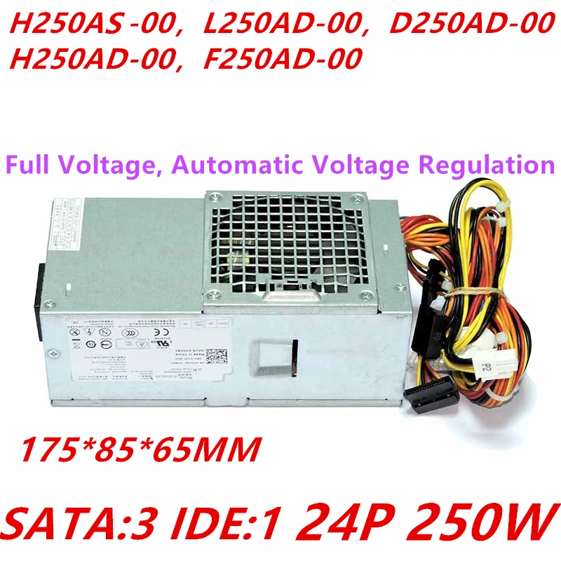 Новый оригинальный блок питания для ноутбука Dell 390 790 990 3010 7010 9010DT 250W Питание H250AS 00