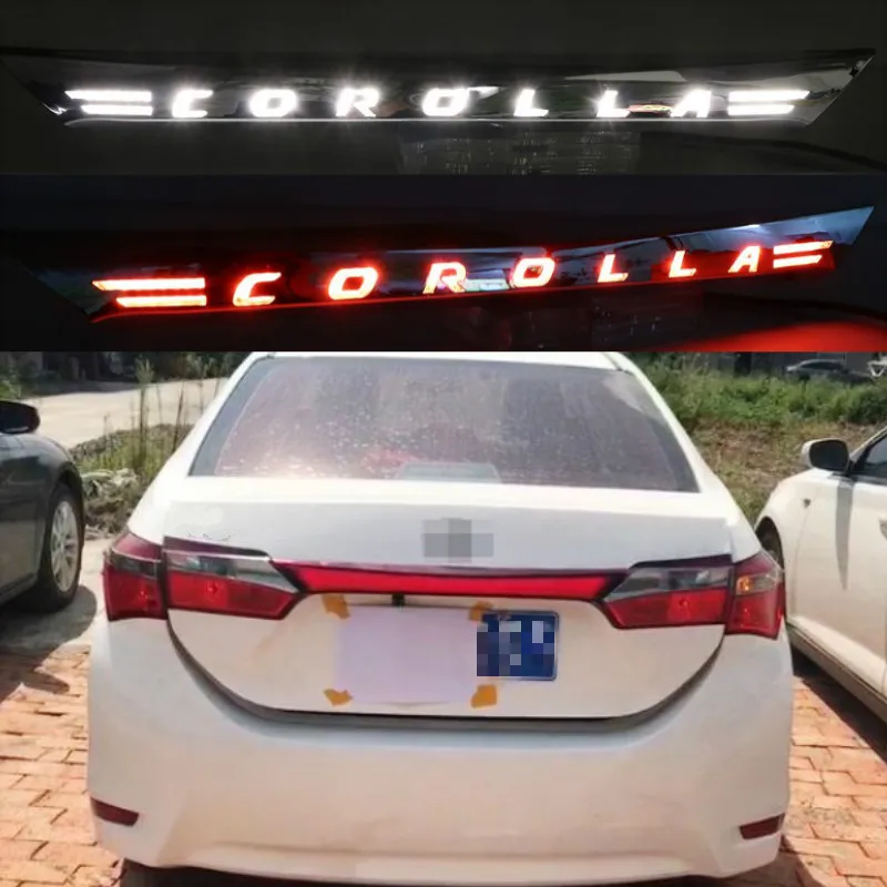 

For Toyota Corolla Altis 2014 2015 2016 2017 2018 Car LED Rear Fog Lamp Bumper Light Brake Light Dynamic Turn Signal Reflector