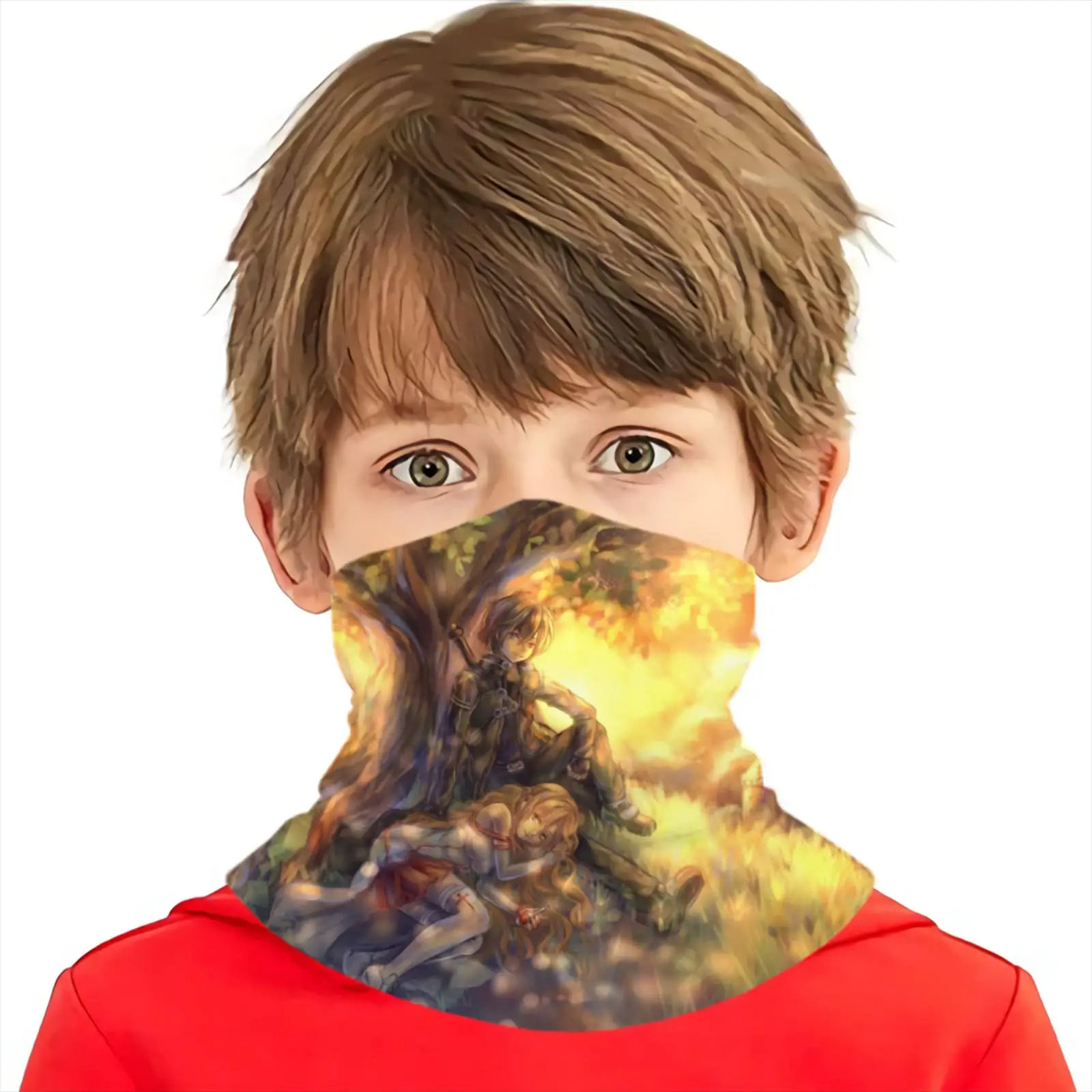

3d print sword art online Bandana scarf funny boys/girls keep warm scarf sword art online poster women/men scarf hijab scarf