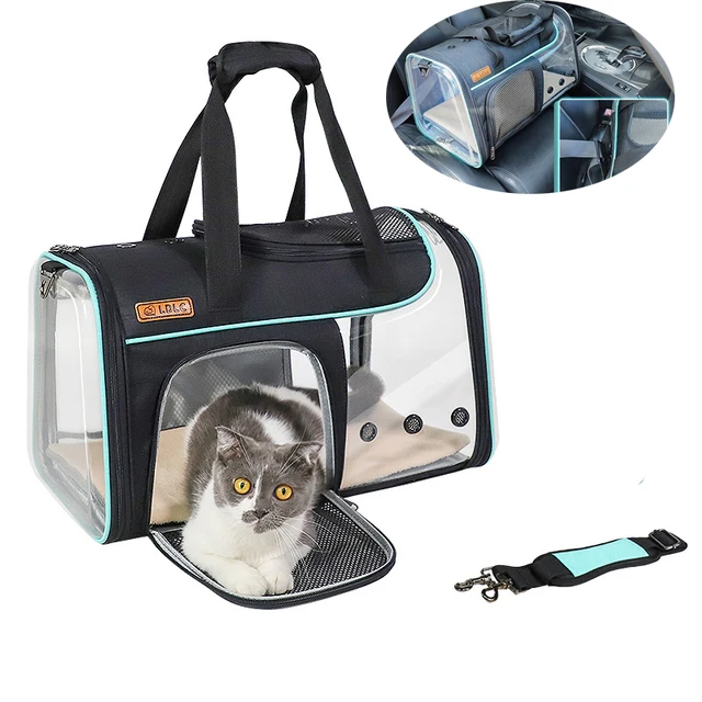 Transparent Pet Handbag Cat Carrier Bag Breathable Pet Carriers Dog Cat Backpack Travel Cage Pet Bag Carrying Pet Carrier