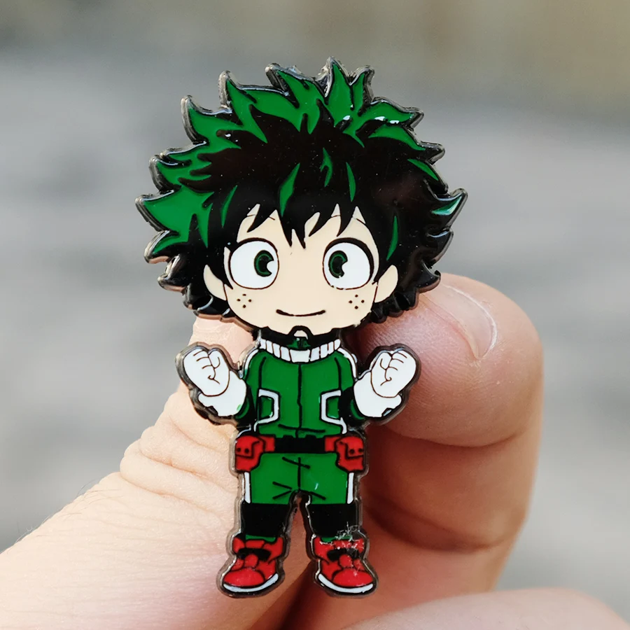Классическая эмалированная заколка My Hero Академия DEKU с мультяшным рисунком