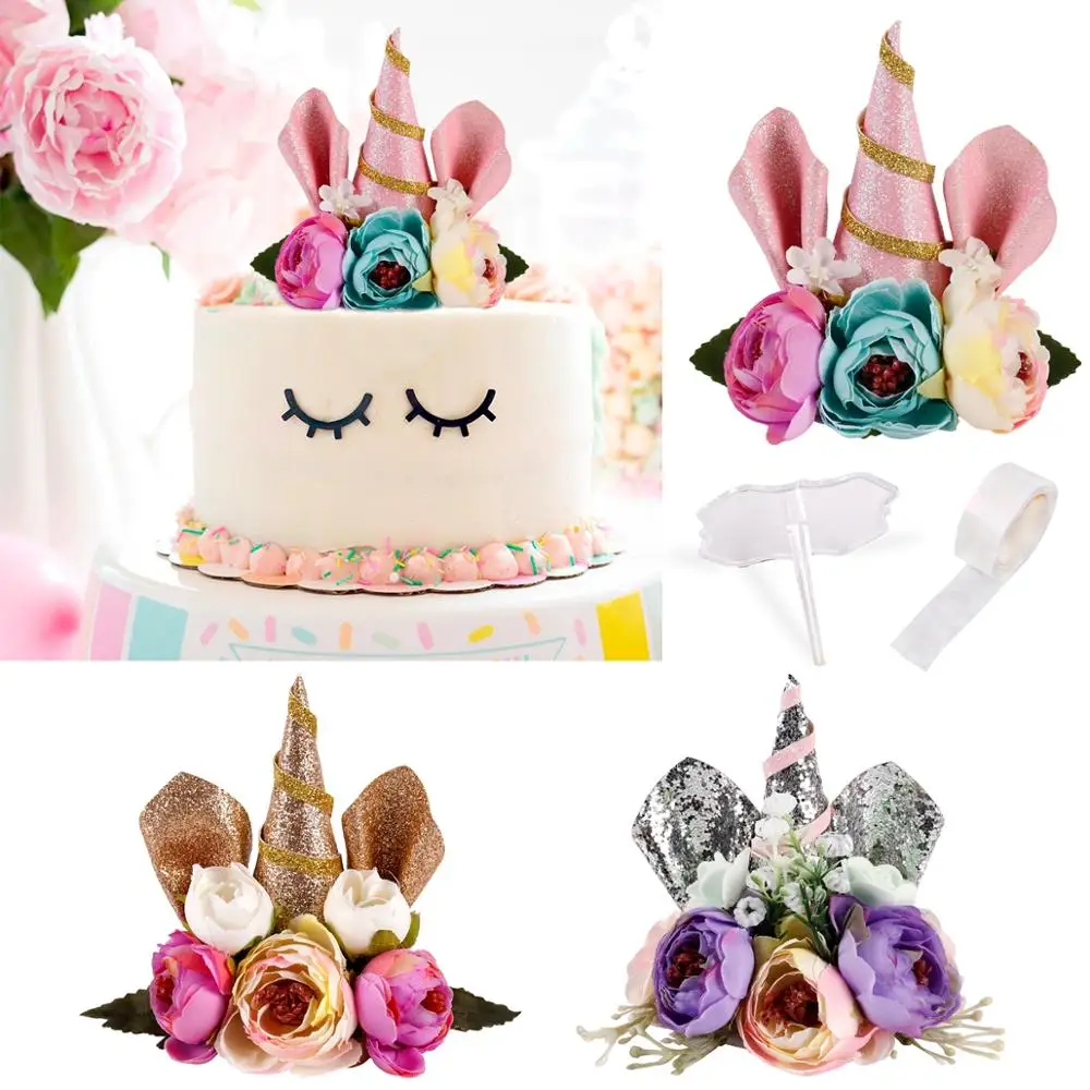 QIFU Единорог торт Топпер праздничное украшение торта принадлежности Свадебные