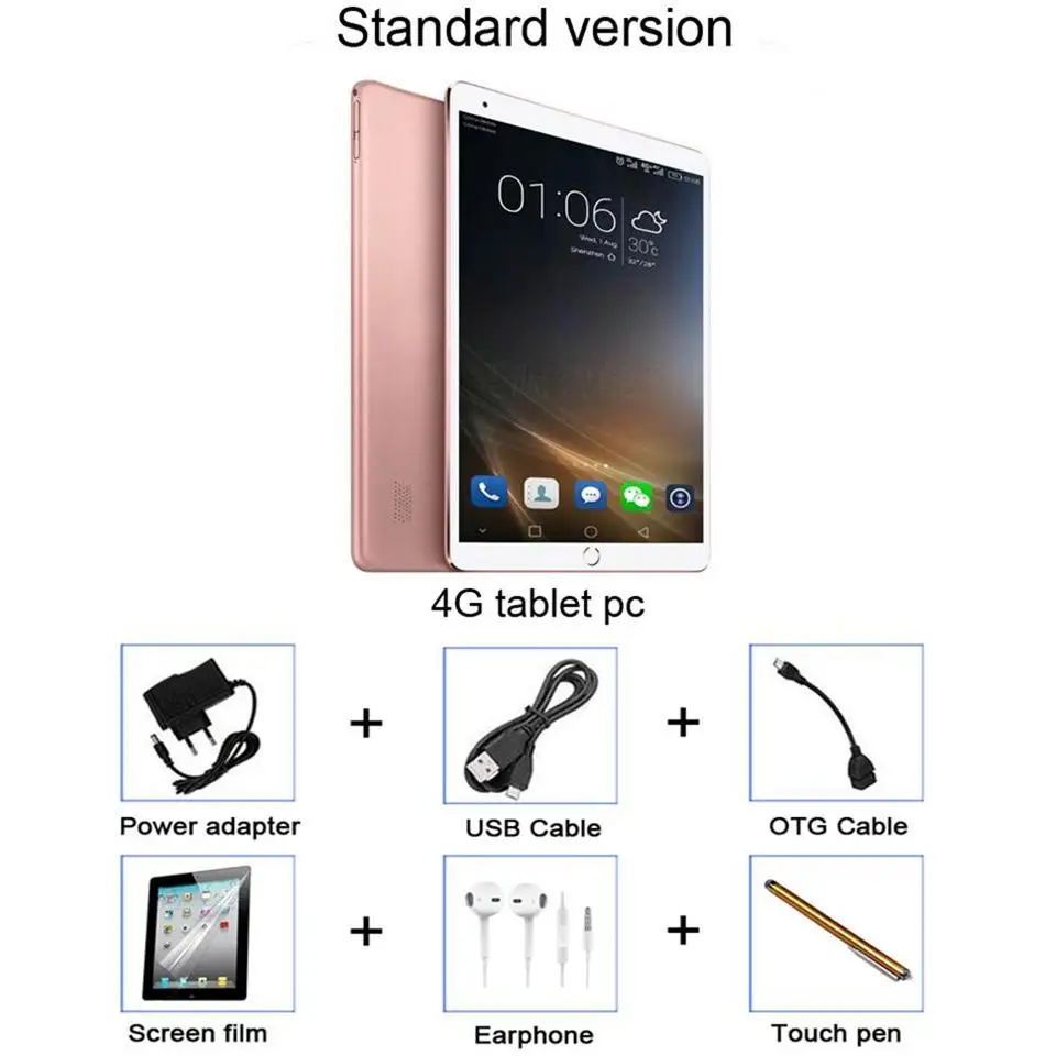 4G standard version 9,7 дюймов android планшет 4G телефонный звонок планшетный ПК 9,7 дюймов gps планшеты 9," для подарка wifi bluetooth - Комплект: 4G standard version