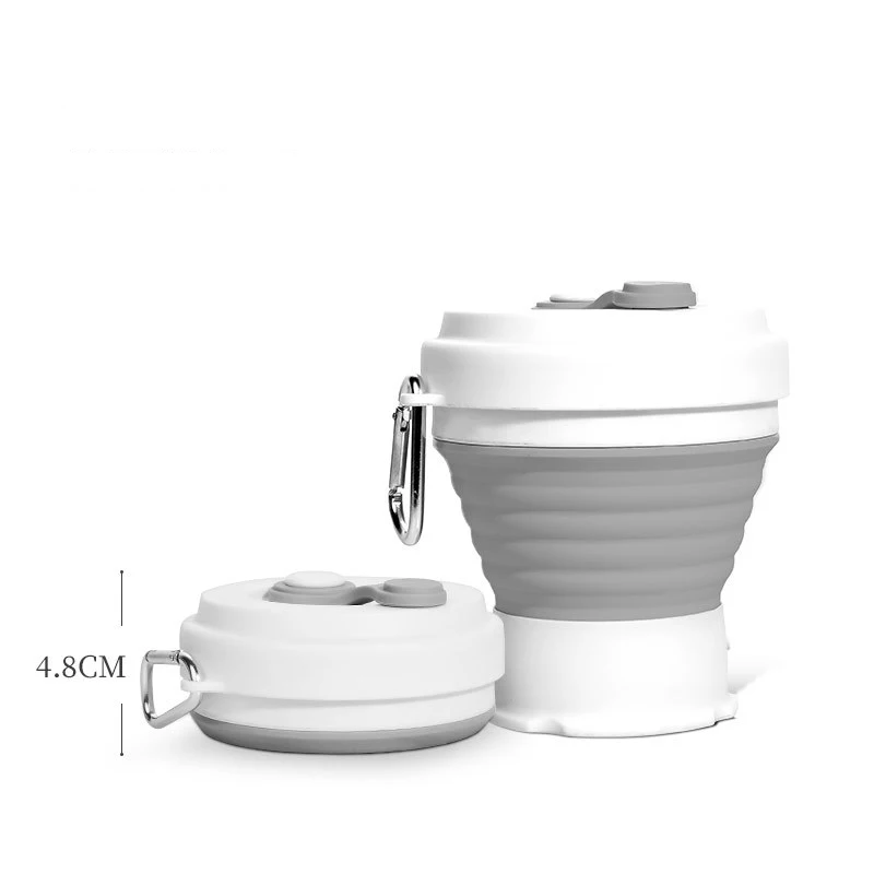 Складная Силиконовая портативная телескопическая складная кофейная чашка 350 мл 6