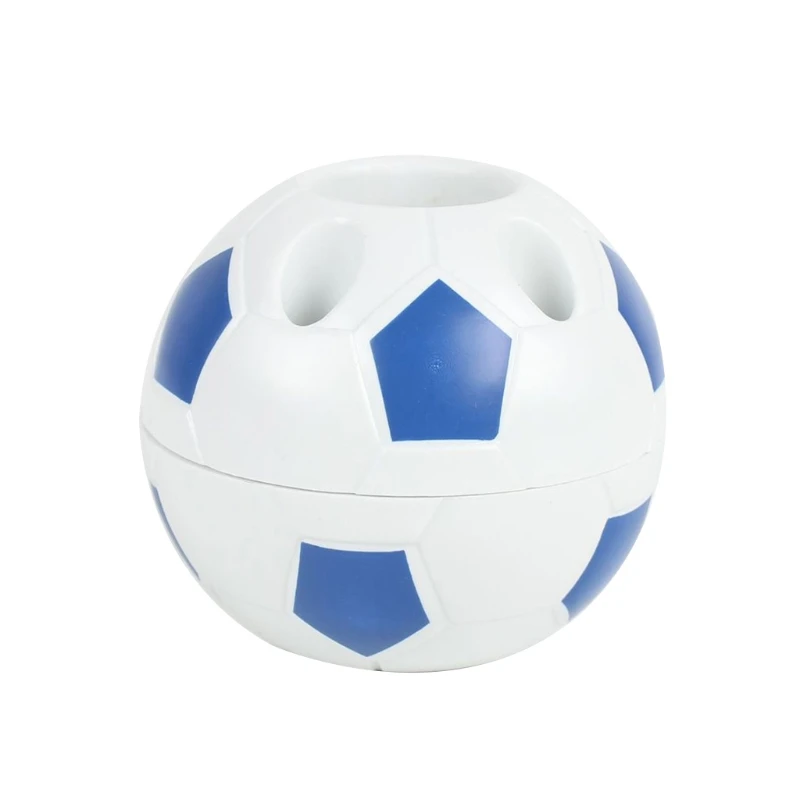 

Unique Soccer Shaped Pen Holder Studetns Desktop Pencil Case for Children Kids