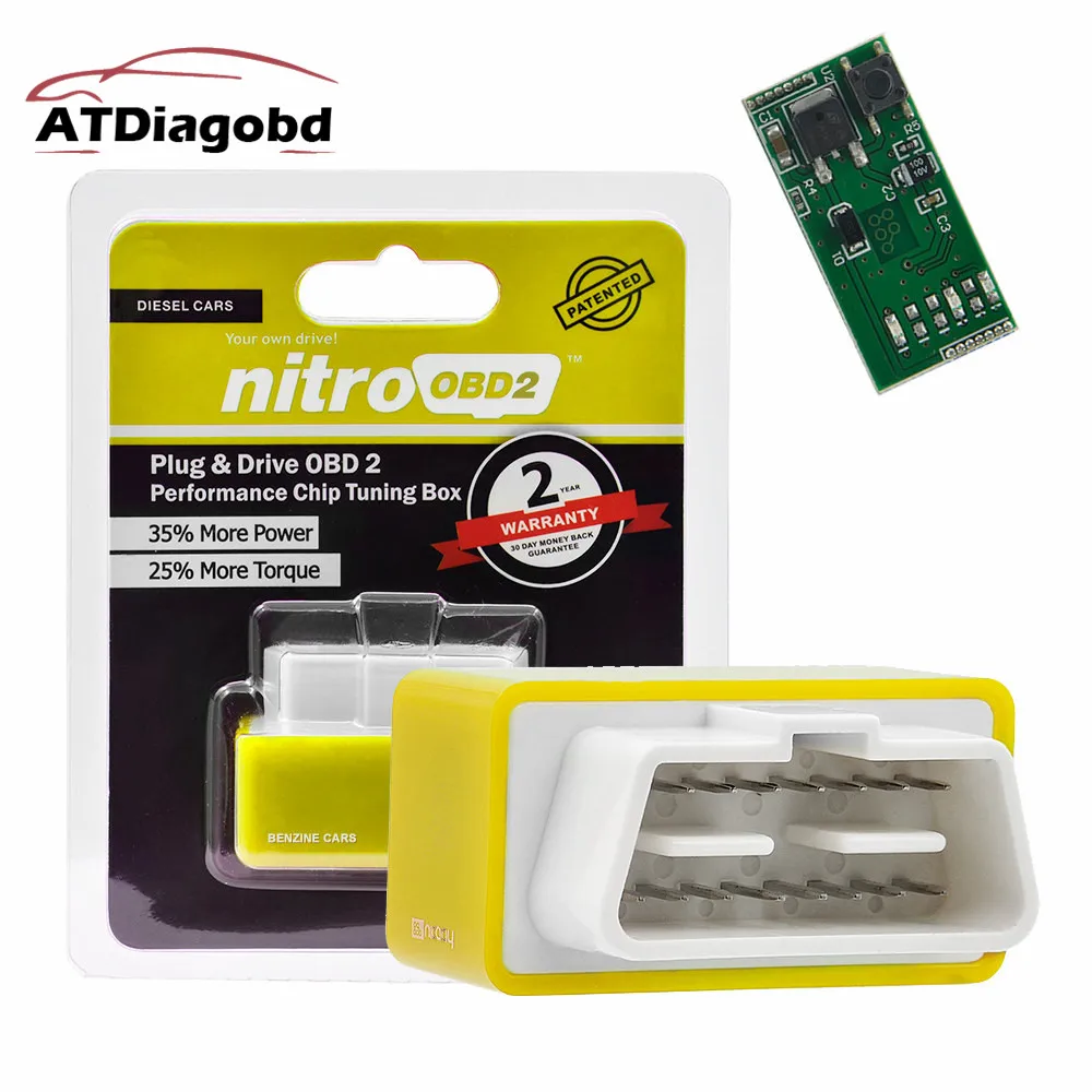 VSTM 15% экономия топлива Nitro ECO OBD2 чип тюнинг коробка более мощный крутящий момент OBD