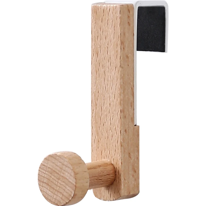 

iron punch-free hook kitchen card holder nail-free wall mount storage rack cabinet back stick hook door hanger 1pc