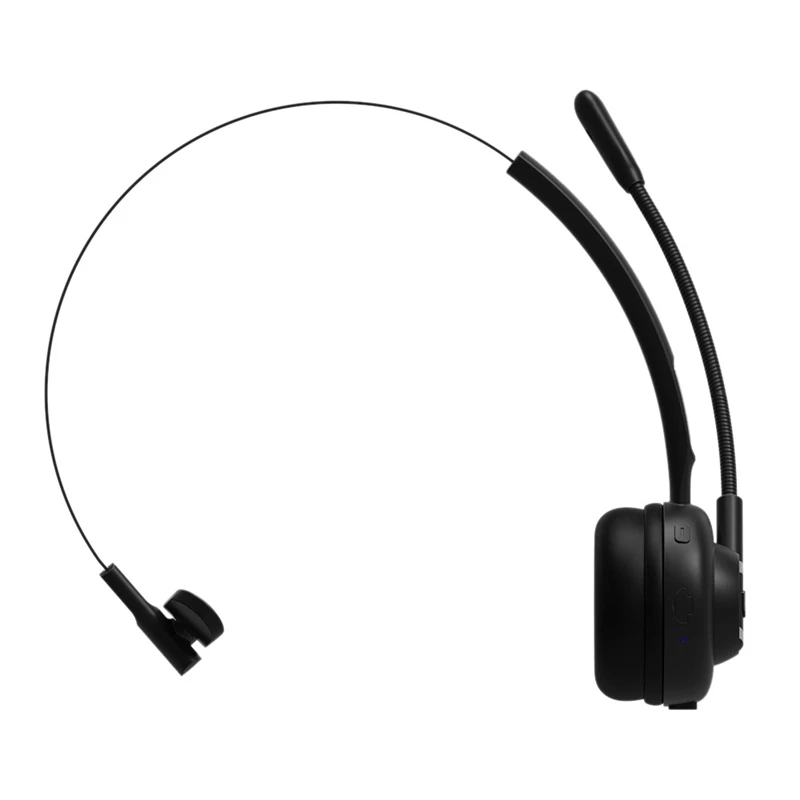 M97 Моно Trucker Беспроводная гарнитура Bluetooth с микрофоном и зарядной станцией для грузовиков, водителей, колл-центров, офисов и бизнеса.