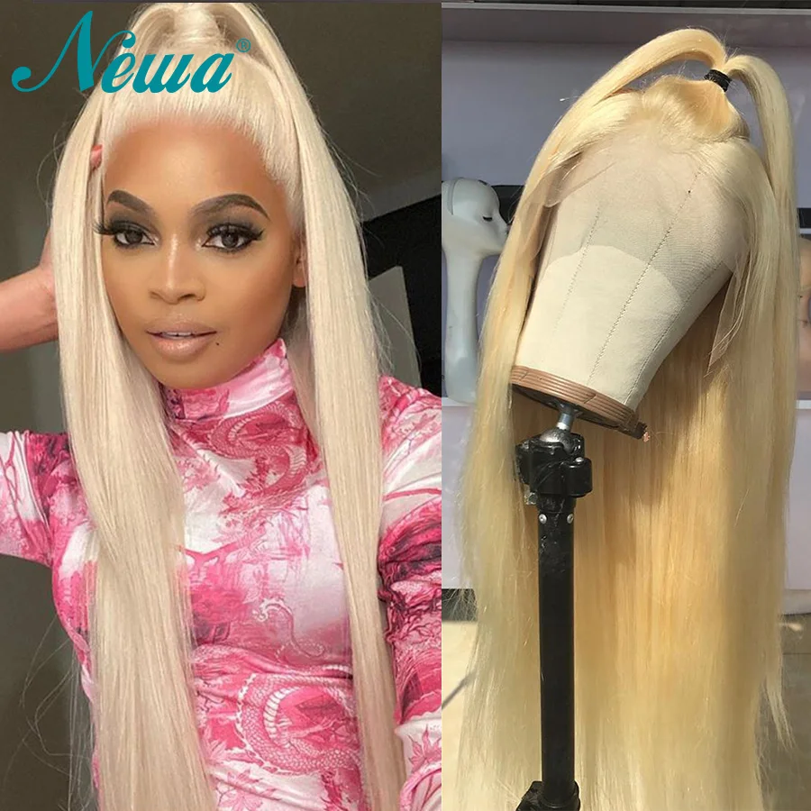 Парик Newa Hair 613 на сетке спереди предварительно выщипанный 13x6 бразильские прямые