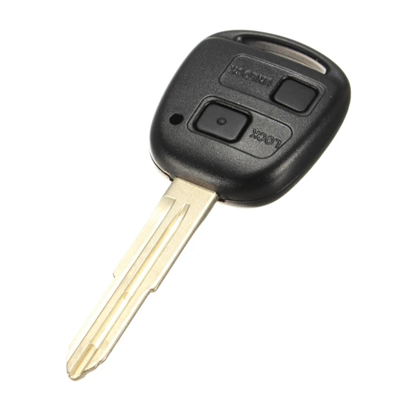 

2 Buttons Car Key Replacement Remote Key Cover Shell For Toyota Corolla Camry Prado Land Cruiser With Key Button Pad Switch