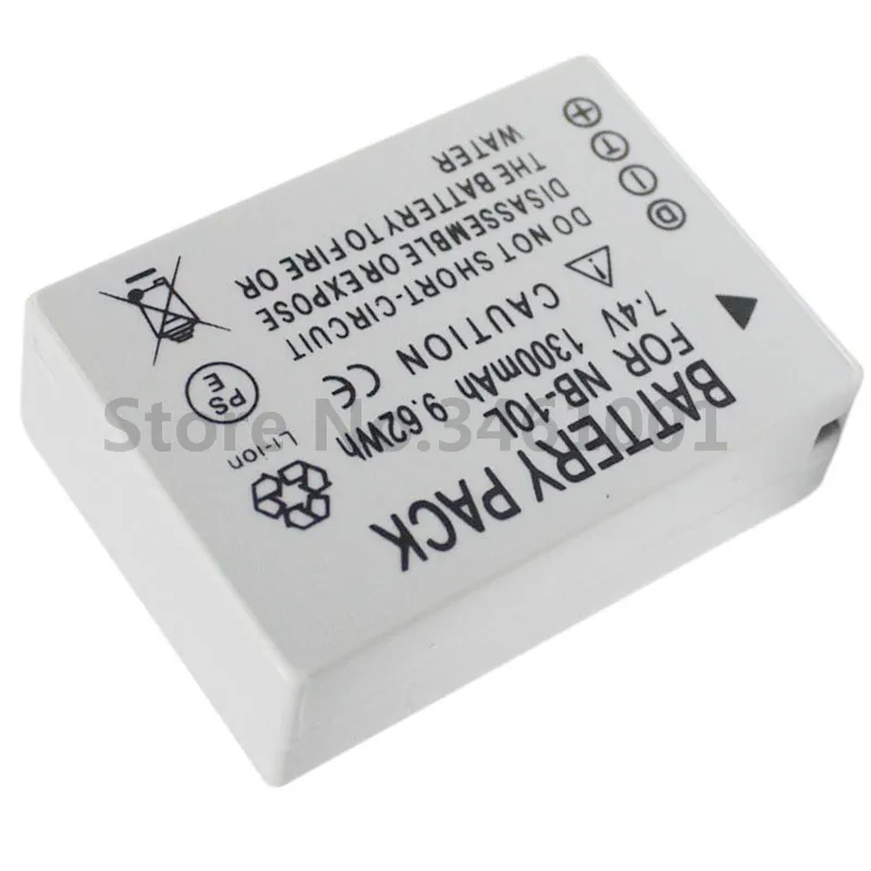 10 шт./лот NB-10L аккумулятор NB10L NB 10L батареи для Canon PowerShot G1X G15 SX40HS SX50HS SX60HS G16 SX40 SX60 SX50 HS |