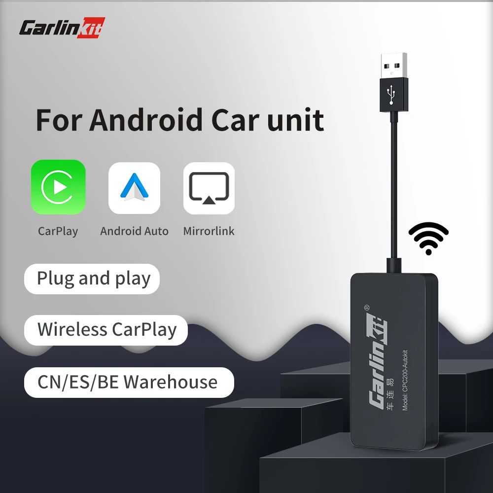 CarlinKit Car Multimedia Player Wireless CarPlay Dongle Android Auto Adapter for Android Bluetooth WIFI Receiver Car Radio