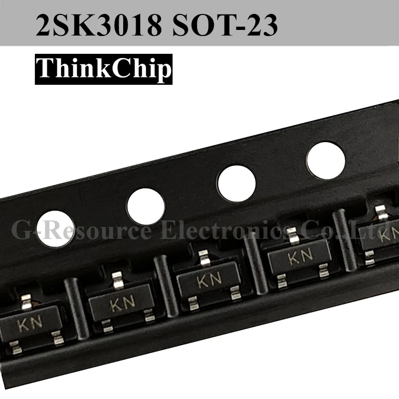 

(100pcs) 2SK3018 SOT-23 SMD Field effect transistor N-Channel mos-fet (Marking KN) K3018 SOT23