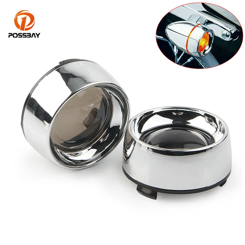 

Motorcycle Turn Indicator Signal Light Lens Cover Motorbike Indicator Lamp Trim Ring for Harley Touring Sportster Softail Dnya