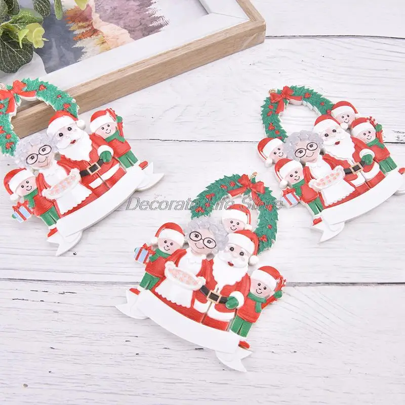

2021 Quarantine Christmas Tree Pendant DIY Handwritten Wishes Resin Ornament