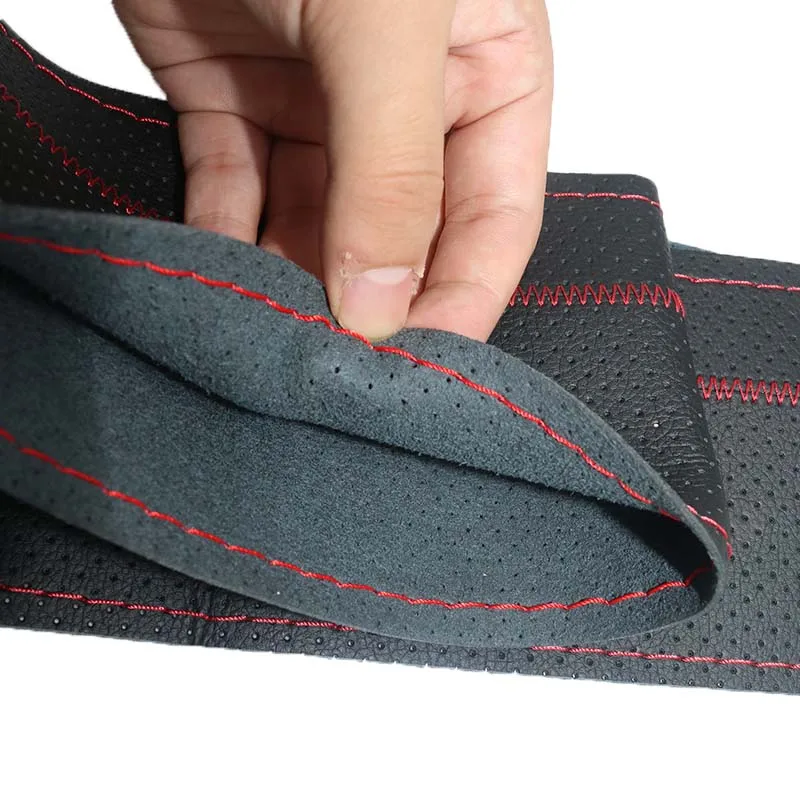 1 шт. Оплетка на руль чехол рулевого колеса автомобиля сшитая вручную