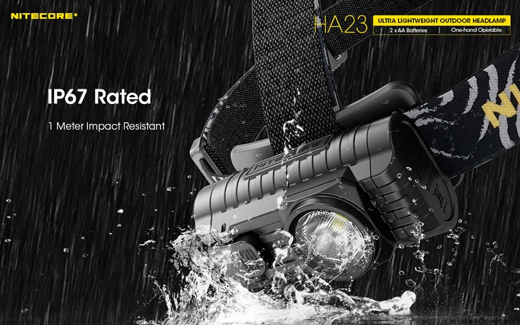 NITECORE HA23 головной свет CREE XP-G2 S3 светодиодный налобный фонарь Портативный легкий дизайн Durable18650 световая головка для спорта на открытом воздухе