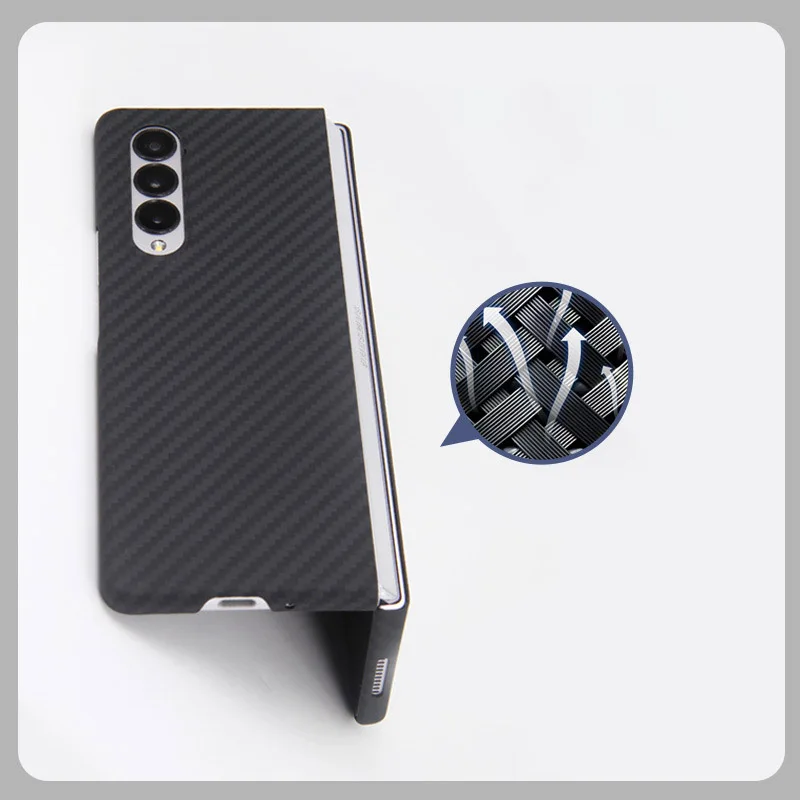 carbon fiber leather for samsung galaxy z fold3 5g zfold2 phone case cover for sansung z fold 2 zfold full protector shell funda free global shipping