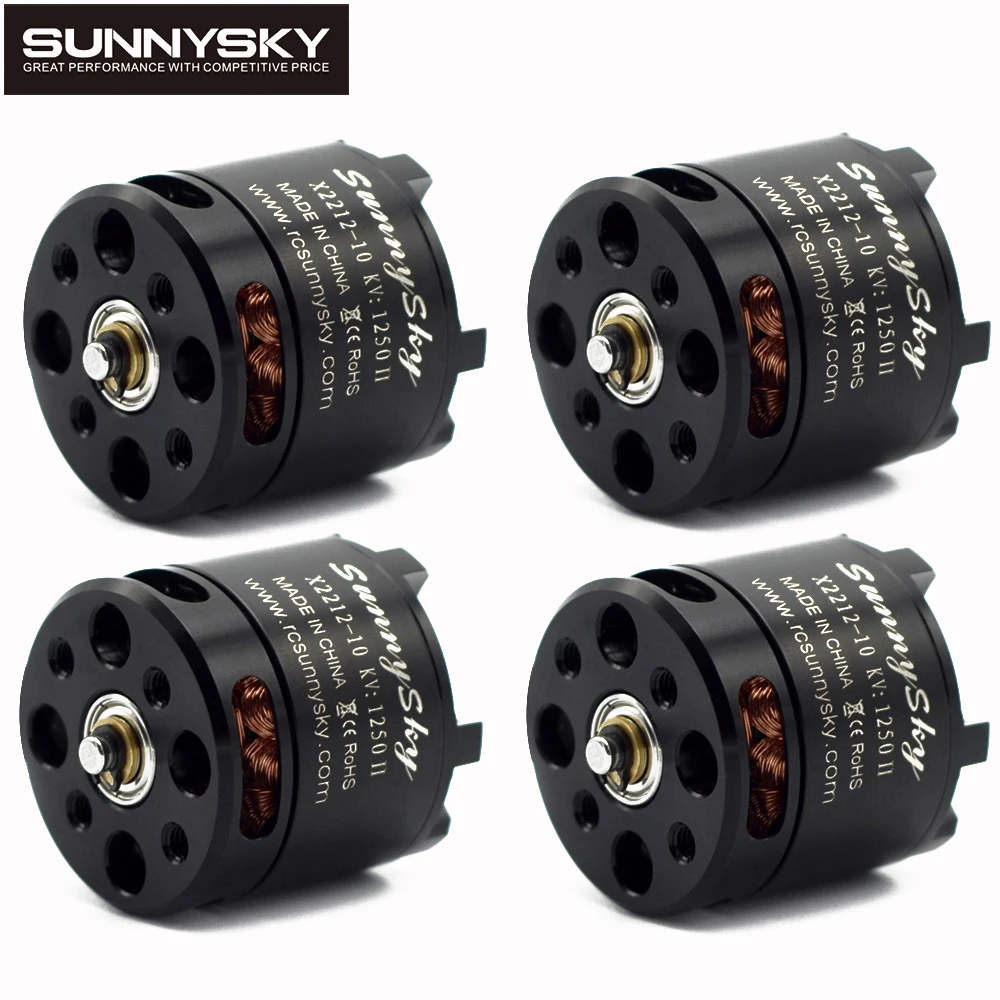 Sunnysky X2212 980KV/1250KV/KV1400/2450KV 2-4S бесщеточный двигатель (короткий вал) для