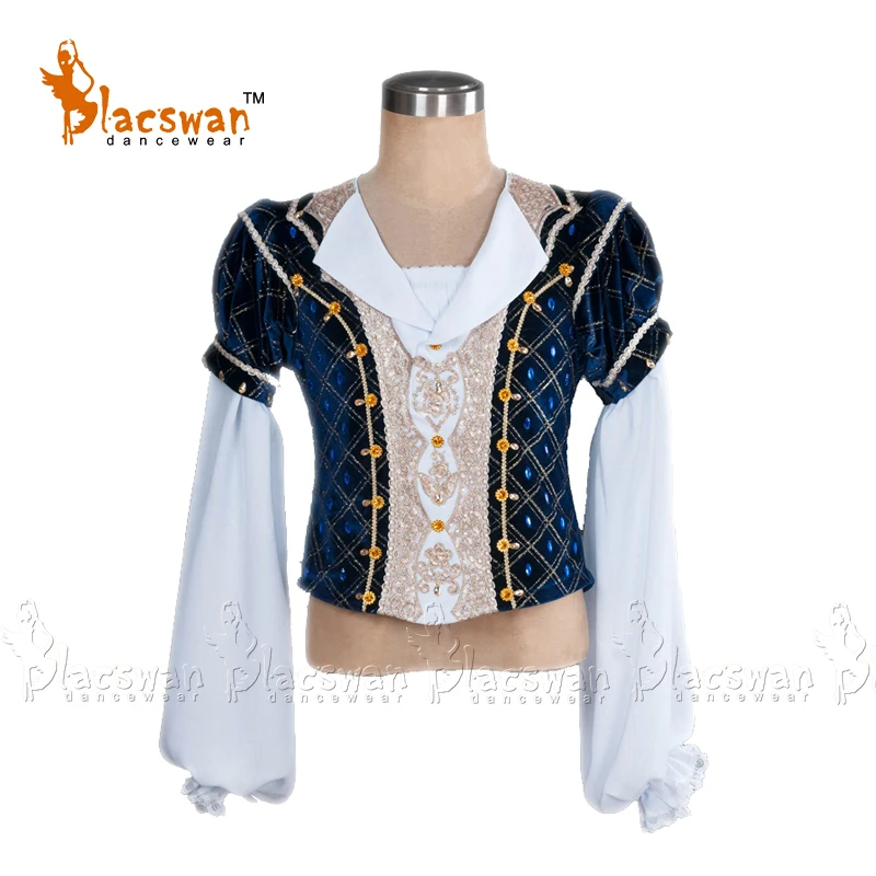 Темно-синий и белый мужской балетный костюм Raymonda мужская туника BT796 |