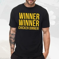 winner chicken dinner hot strategy shooting game battlegrounds pubg tee shirt mens round neck short sleeves cotton t shirt