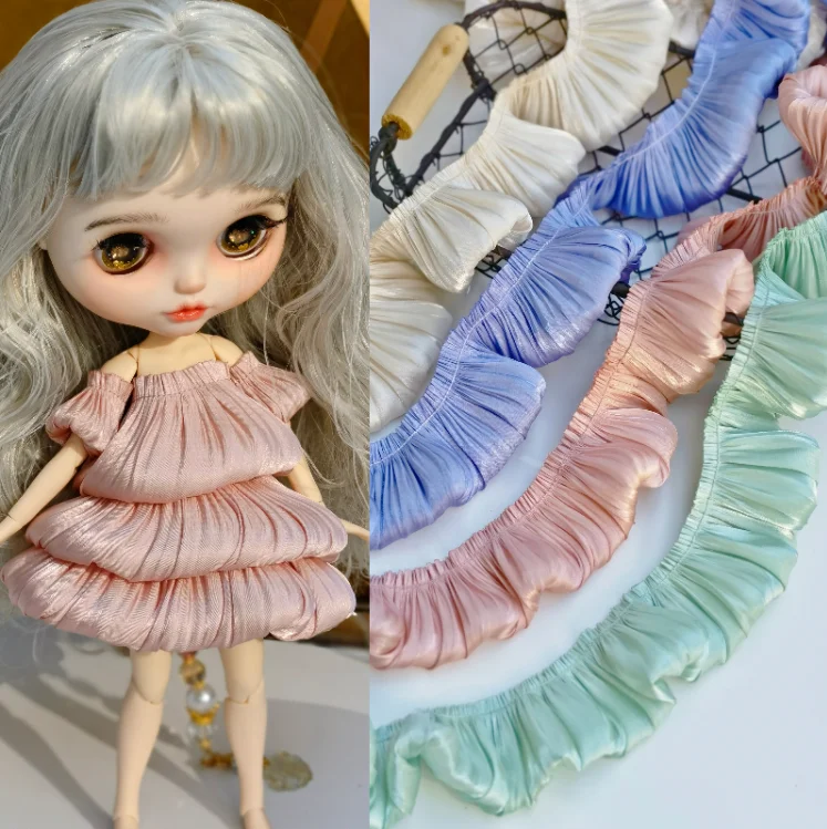 Супермягкие кружевные ленты 1 метр для рукоделия шитья бантов волос творчества