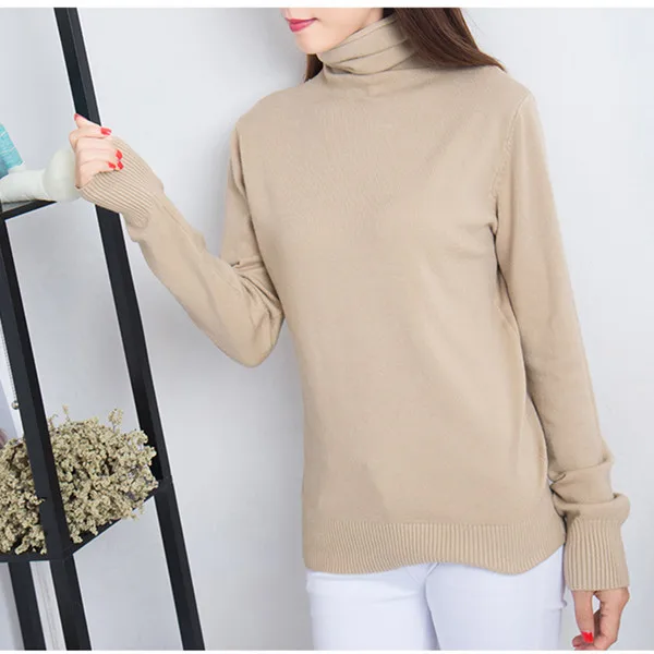 Хаки 2852# осенние модные трикотажные рубашки для кормящих мам с высоким воротником, топы для грудного вскармливания для беременных женщин, зимняя беременность - Цвет: Хаки