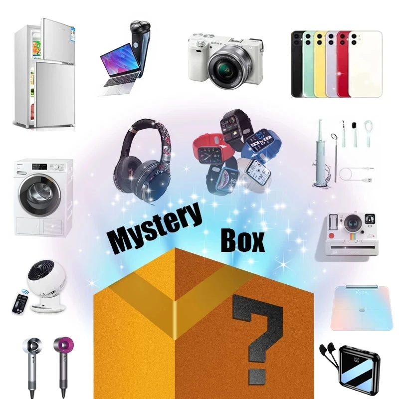 

Novelty Lucky Box Digital Electronic Mystery Case Random 1PC Home Item There is A Chance to Open Iphone, Earphone, Watch etc