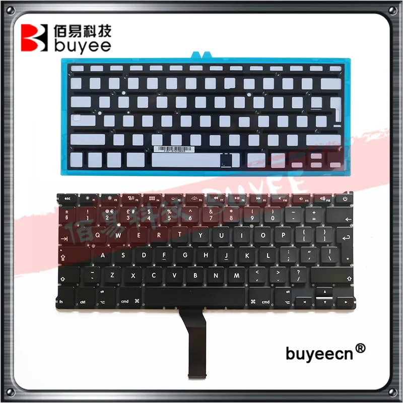 

Клавиатура A1369/A1466 с английской раскладкой, 13 дюймов, замена клавиатуры для Macbook Air, A1369, A1466, подсветка клавиатуры MD231, MC503, 2011-2015