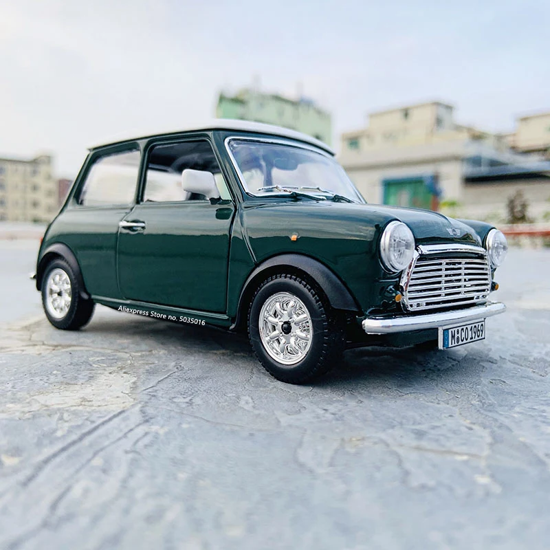 Bburago 1:24 1969 BMW Mini Cooper моделирование брелок для автомобильных ключей модель ремесел
