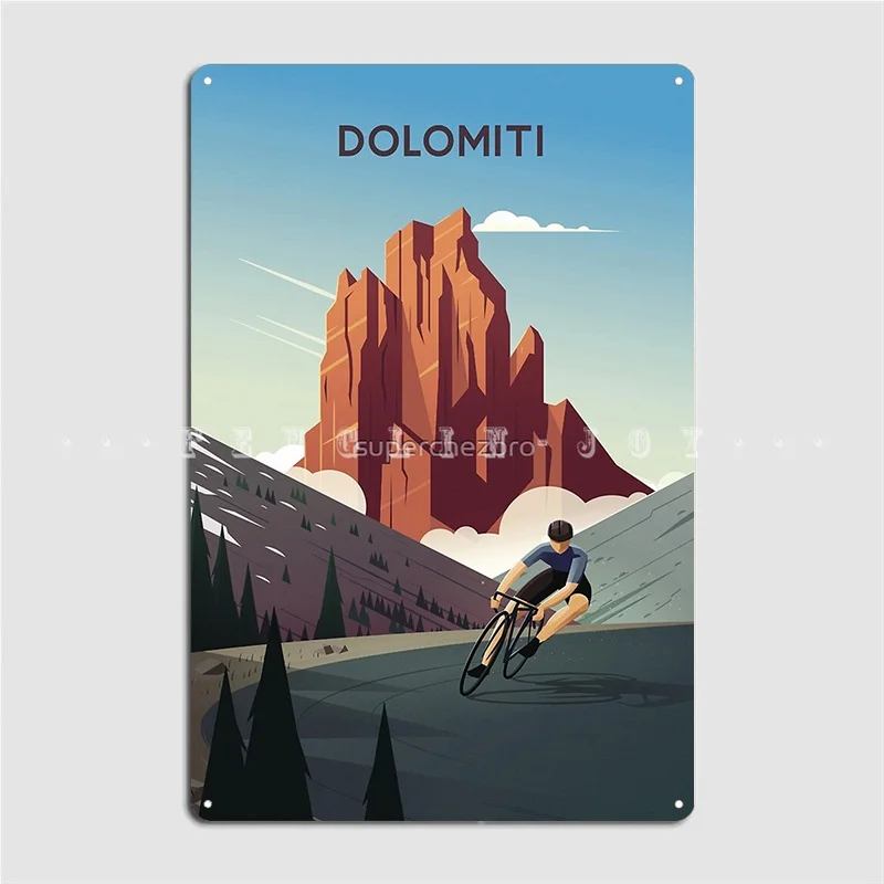 

Dolomiti Metal Sign Painting Décor Club Bar Designing Wall Pub Tin Sign Poster