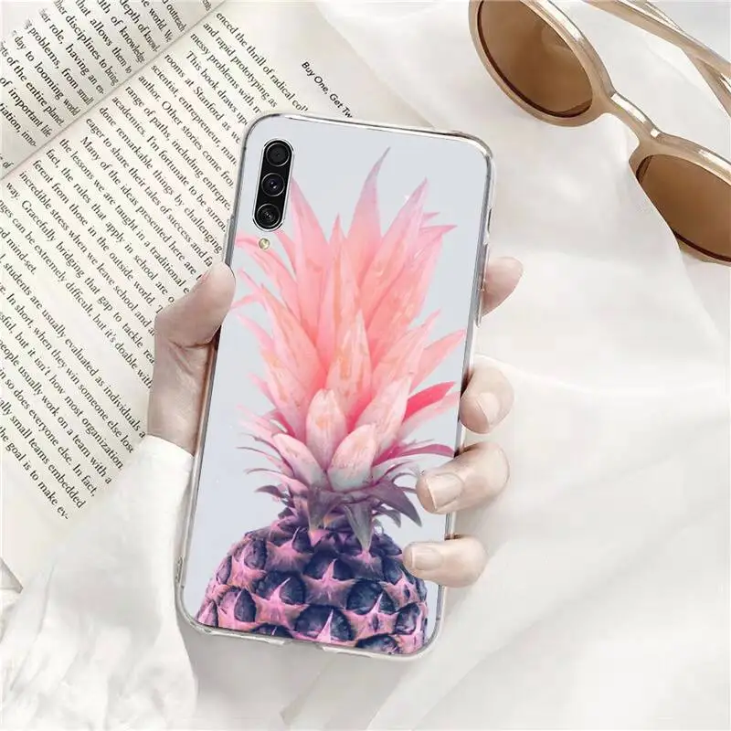 

pineapple Phone Case Transparent Clear For Samsung Galaxy A71 A21s S8 S9 S10 plus note 20 ultra