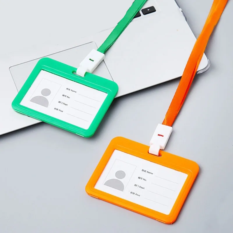 1 шт. Симпатичный Двусторонний прозрачный идентификационный значок