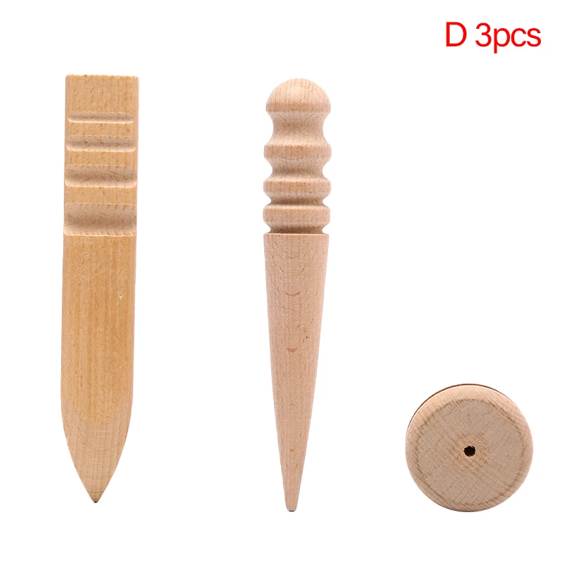 

1Set Leather Trimming Tool Edge Polishing Tools Grinding Round Rods Wooden Handle Jewelry Tool