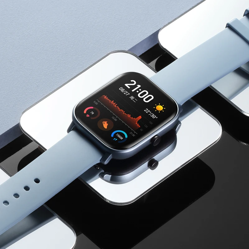 Глобальная версия Amazfit GTS SmartWatch GPS AMOLED бег спорт пульс 5ATM водонепроницаемый