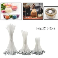 50100pcs cotton candle wicks smokeless wax pure cotton core pre waxed wicks diy candle making party supplies 2 5 20cm