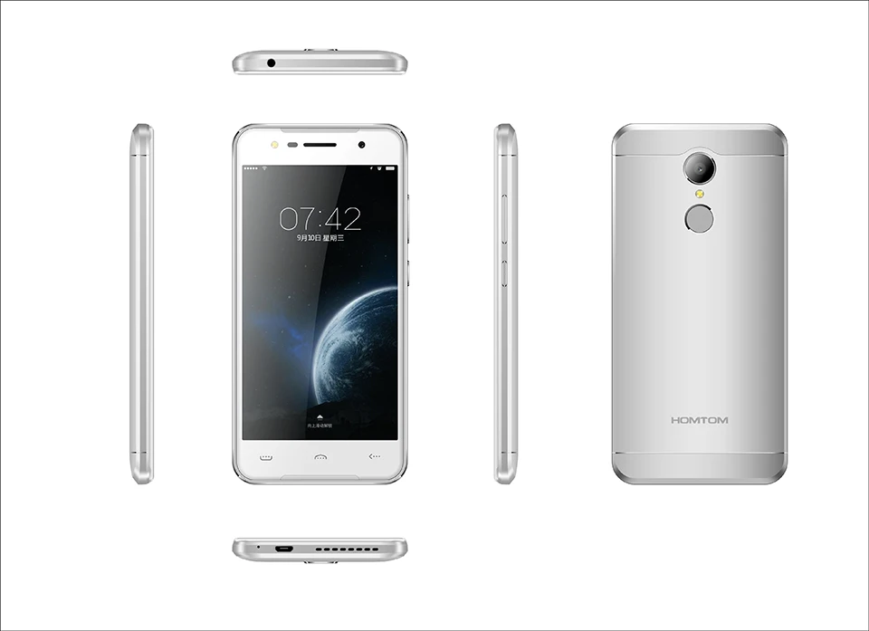 Silver HOMTOM HT37 Pro смартфон 4G MT6737 5,0 дюймов HD Android 7,0 сотовый телефон 3+ 32 Гб 13 МП 3000 мАч отпечаток пальца ID - Цвет: Silver