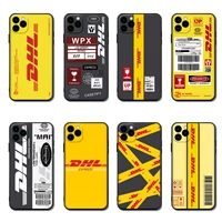 fashion dhl express soft case for iphone 13 12 11 pro max mini 7 8 6 6s plus xr x xs max se silicone phone cover fundas capa