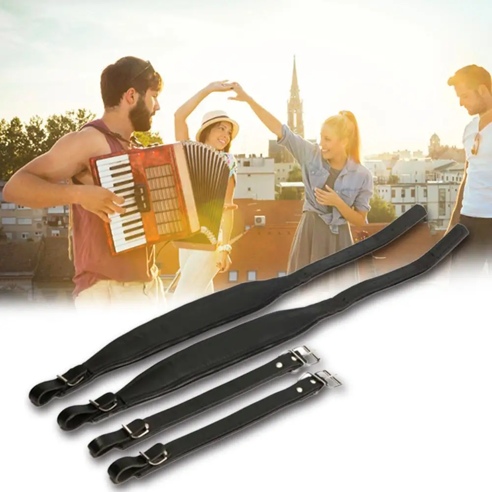 

1pair Accordion Strap Adjustable Shoulder Strap 80-96-120-bass Head Skin Accordion Double Straps Acco Accessories Thickened A1J0