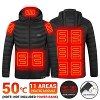 11 areas usb heated jacket womens winter warm double switch control heated vest mens clothing thermal hunting windbreaker man